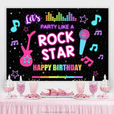 Rockstar Musik sternenklar schwarz alles Gute zum Geburtstag Hintergrund